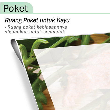 Poket - Ruang Poket Untuk Kayu - RM0.00